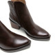 BOTINES COWBOY DE PIEL MOKA CON CREMALLERA FRIDA PORRONET - Querol online