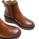 BOTINES DE PIEL CON CUÑA Y CREMALLERA CUERO ELSA PORRONET - Querol online