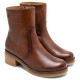BOTINES DE PIEL CUERO CON CREMALLERA DENISE PORRONET - Querol online