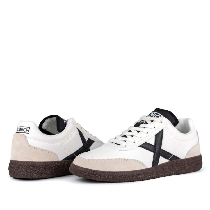 Sabatilles esportives Munich rumba 02 blanques i negres - Querol online