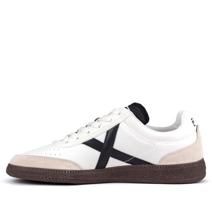 Zapatillas deportivas Munich rumba 02 blancas y negras - Querol online