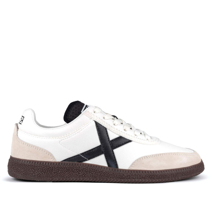 Zapatillas deportivas Munich rumba 02 blancas y negras - Querol online