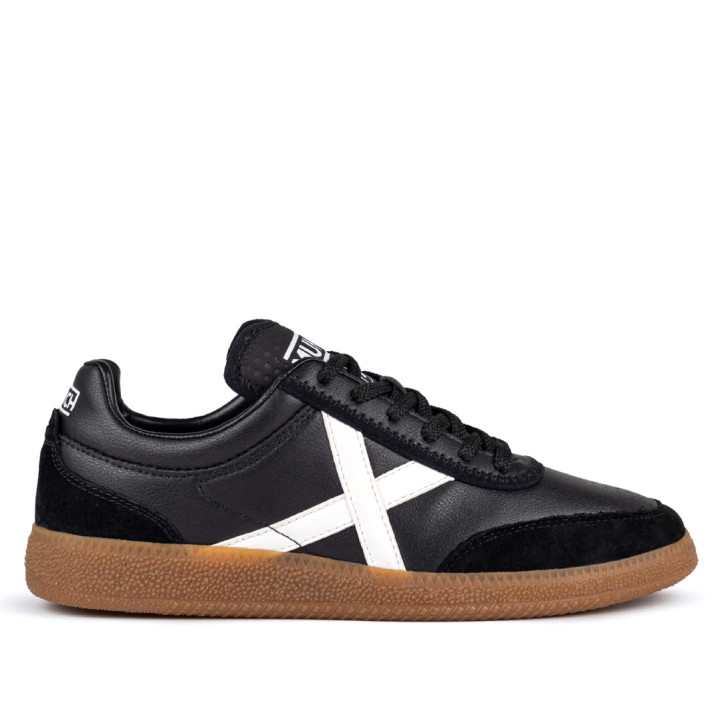 Zapatillas deportivas Munich rumba 01 negras y blancas - Querol online