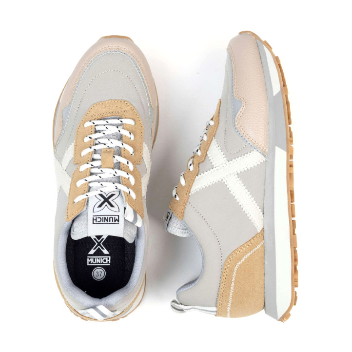 Zapatillas urban Munich next wmn 18 hielo y marrón - Querol online