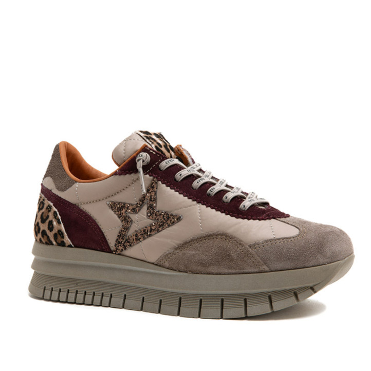 Sabatilles urban Cetti ante freedom beix amb glitter - Querol online