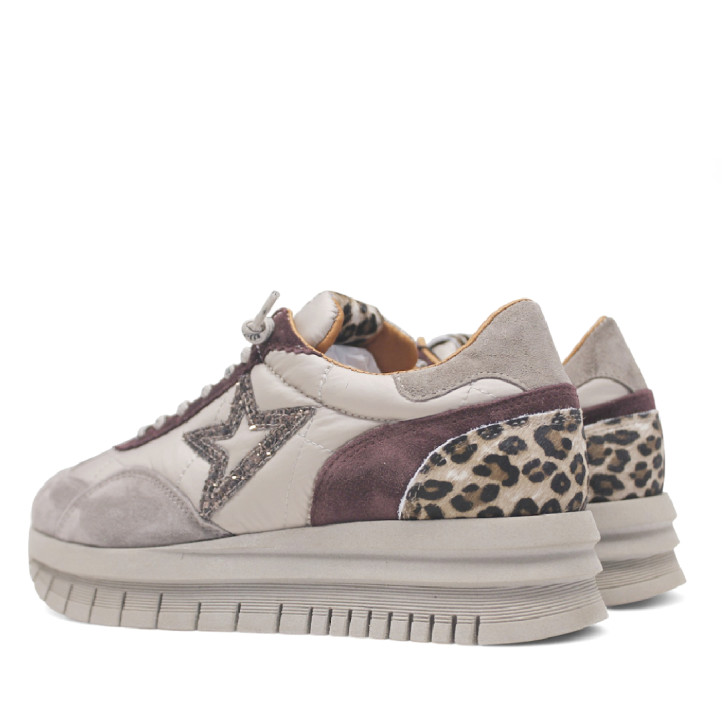 Zapatillas urban Cetti ante freedom beige con glitter - Querol online