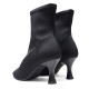 Botins de taló Miss Elastic negres de lycra efecte mitjó amb taló fi - Querol online