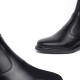 Botes planes Nero Giardini negres de pell fabricades amb material tècnic i crrmallera interior - Querol online