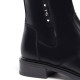 Botas planas Nero Giardini negras de piel fabricadas con material técnico y con cremallera interior - Querol online