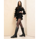 Botas planas Nero Giardini negras de piel fabricadas con material técnico y con cremallera interior - Querol online