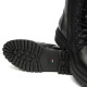Botines planos Nero Giardini negras estilo militar de piel con hebilla decorativa y cremallera interior - Querol online