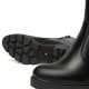 Botines tacón Nero Giardini negros de piel con suela track y detalles dorados - Querol online