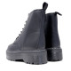 Botines plataforma negros de estilo militar con plataforma tirador trasero y cremallera - Querol online
