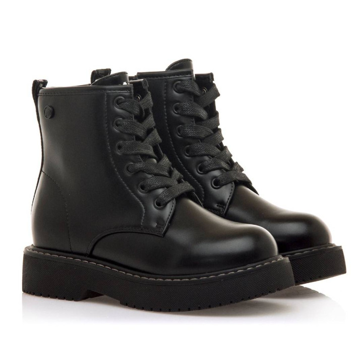 Botines Mustang storm high negros estilo militar de caña media - Querol online