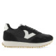 Zapatillas urban Victoria viento nylon y serraje blanca y negra - Querol online