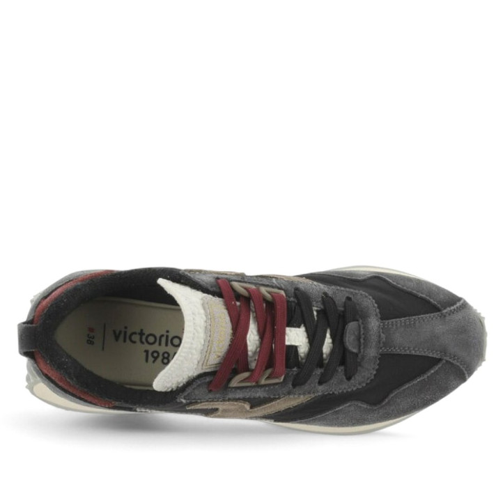 Zapatillas deportivas Victoria root washed en tonos oscuros - Querol online