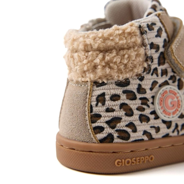 Sabatilles altes Gioseppo amiret animal print i borreguet respectuoses - Querol online