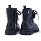 Botines Gioseppo mulliken negras con flor de quita y pon y animal print - Querol online