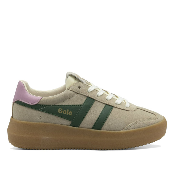 Zapatillas urban Gola athena bone con evergreen, candy y gum para mujer - Querol online