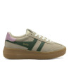 Zapatillas urban Gola athena bone con evergreen, candy y gum para mujer