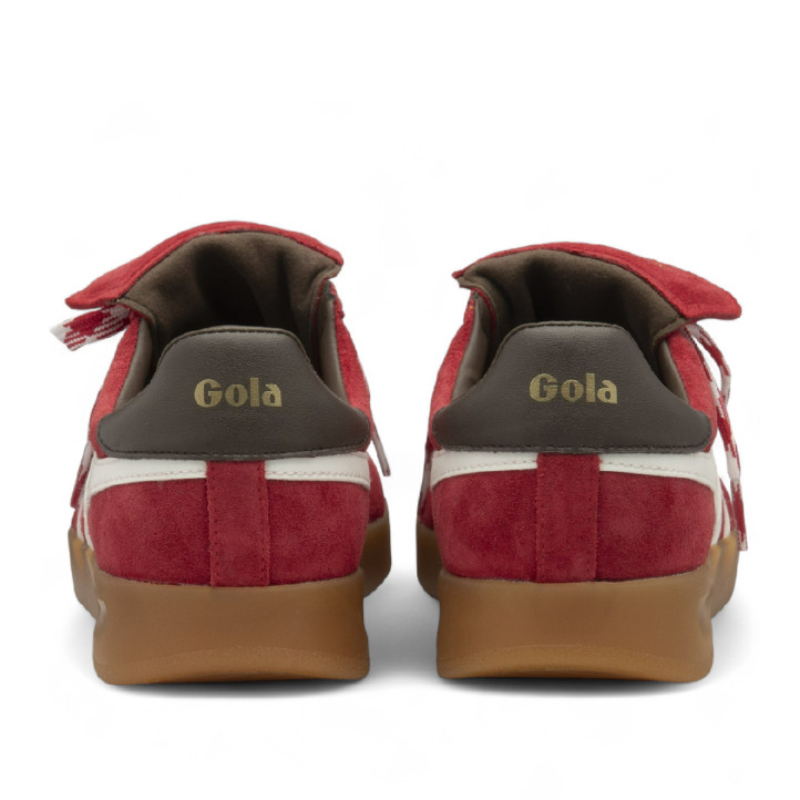 Zapatillas urban Gola stadia'86 red con off white, dark brown y gum para mujer - Querol online