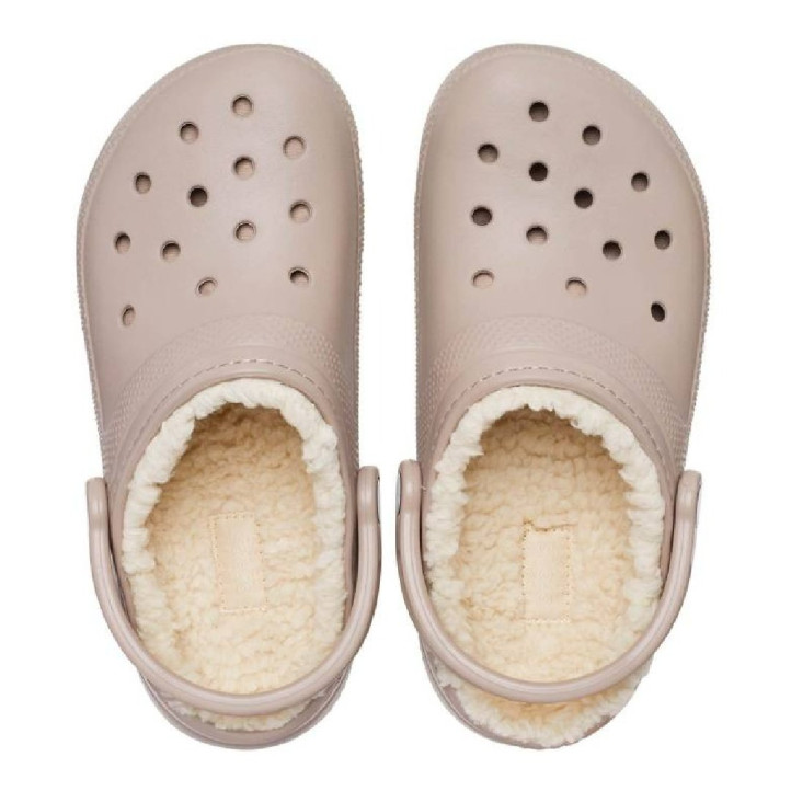 Zapatillas casa Crocs classic lined u mushroom/bone - Querol online