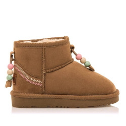 Botins Mustang sky marrons amb comptes de colors estil asutralianes