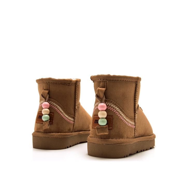 Botines Mustang sky marrones con cuentas de colores estilo australianas - Querol online