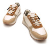 Zapatillas urban Mustang joggo classic en tonos tierra con cremallera lateral