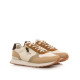 Zapatillas urban Mustang joggo classic en tonos tierra con cremallera lateral - Querol online