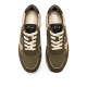 Zapatillas urban Mustang joggo classic kaki con detalles beige y marrones con cremallera lateral - Querol online