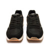 Zapatillas urban Mustang joggo classic negras con detalles en oro rosa