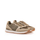 Zapatillas urban Mustang joggo classic kaki con detalles en tonos neutros - Querol online