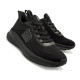 Zapatillas deportivas Mustang somo monocromaticas en negro - Querol online