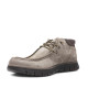 Botins Imac marrons de camussa amb panell textil posterior i sola en contrast - Querol online