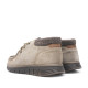 Botins Imac marrons de camussa amb panell textil posterior i sola en contrast - Querol online