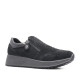 Zapatillas urban Imac negras de ante con brillantes en el empeine y cremallera lateral - Querol online