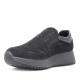 Zapatillas urban Imac negras de ante con brillantes en el empeine y cremallera lateral - Querol online