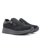 Zapatillas urban Imac negras de ante con brillantes en el empeine y cremallera lateral - Querol online
