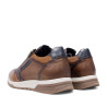 Sabates sport Fluchos louise marrons de pell amb cordons i cremallera lateral