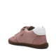 Zapatillas deporte Pirufin rosas y blancas de piel con cordones elásticos y velcro respetuosas - Querol online