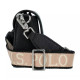 Bolso U.S. POLO ASSN. mansion flap black con doble correa - Querol online