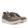 Zapatillas urban Amarpies taupe con paneles acolchados y animal print