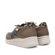 Zapatillas urban Amarpies taupe con paneles acolchados y animal print - Querol online