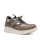 Zapatillas urban Amarpies taupe con paneles acolchados y animal print - Querol online