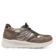 Zapatillas urban Amarpies taupe con paneles acolchados y animal print - Querol online