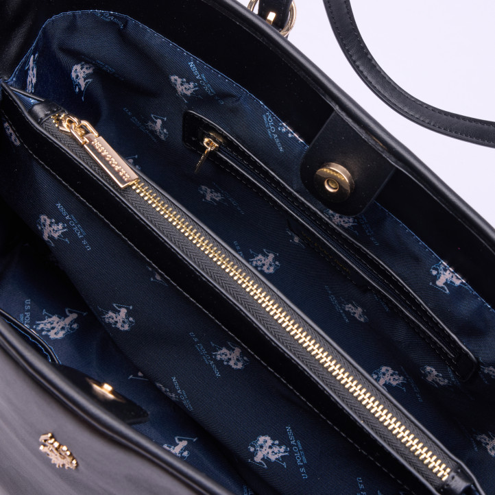 Bolso U.S. POLO ASSN. blackstone black - Querol online