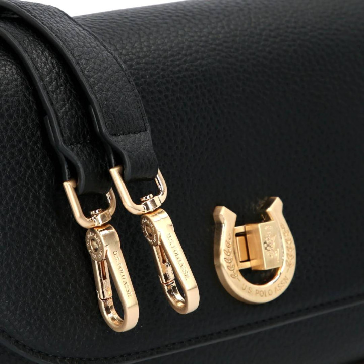 Bossa U.S. POLO ASSN. middleton flap black amb ferradura - Querol online