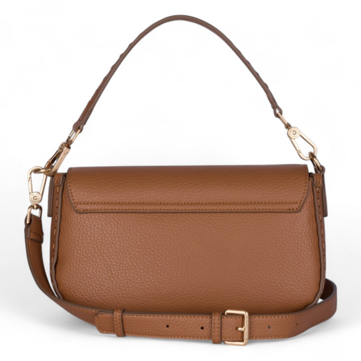 Bolso U.S. POLO ASSN. middleton flap camel con herradura - Querol online