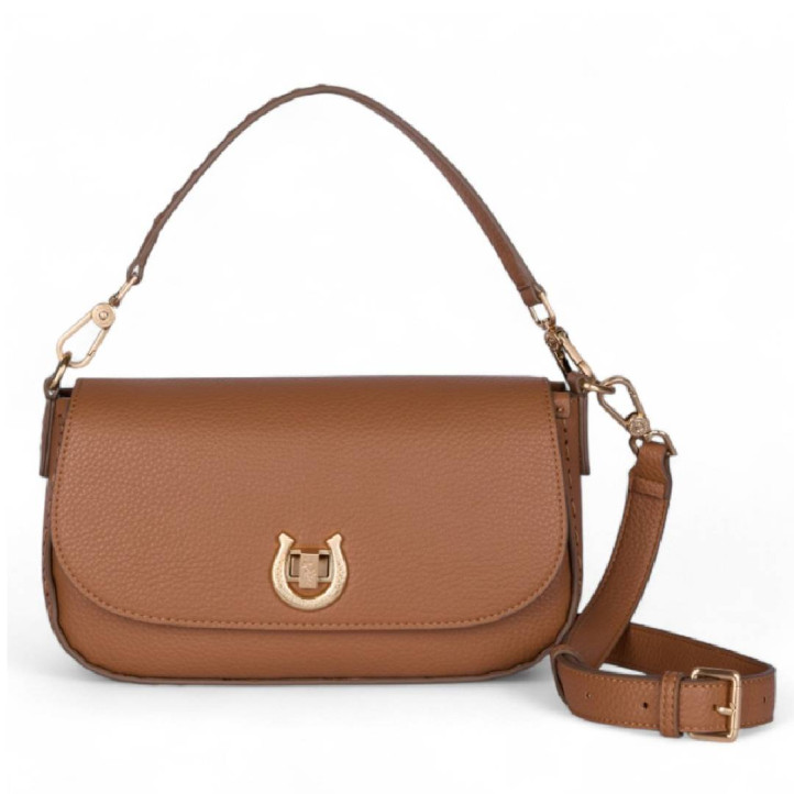 Bolso U.S. POLO ASSN. middleton flap camel con herradura - Querol online